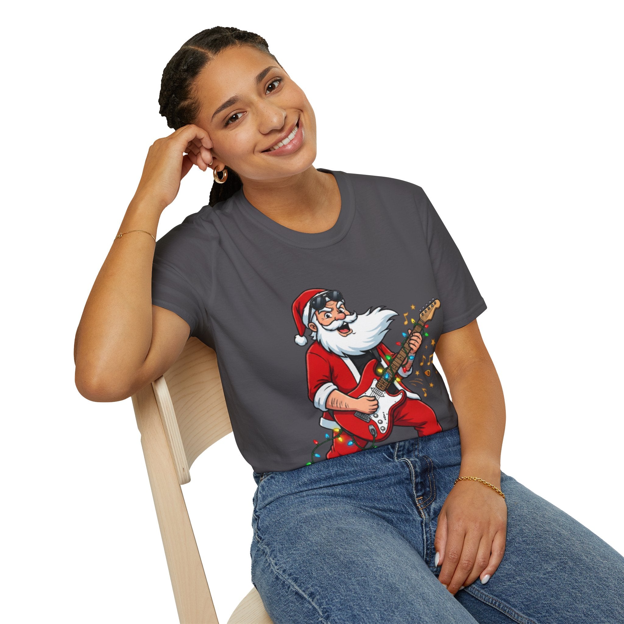 Rockin' Santa Tee | Funny & Cool Christmas T-shirt