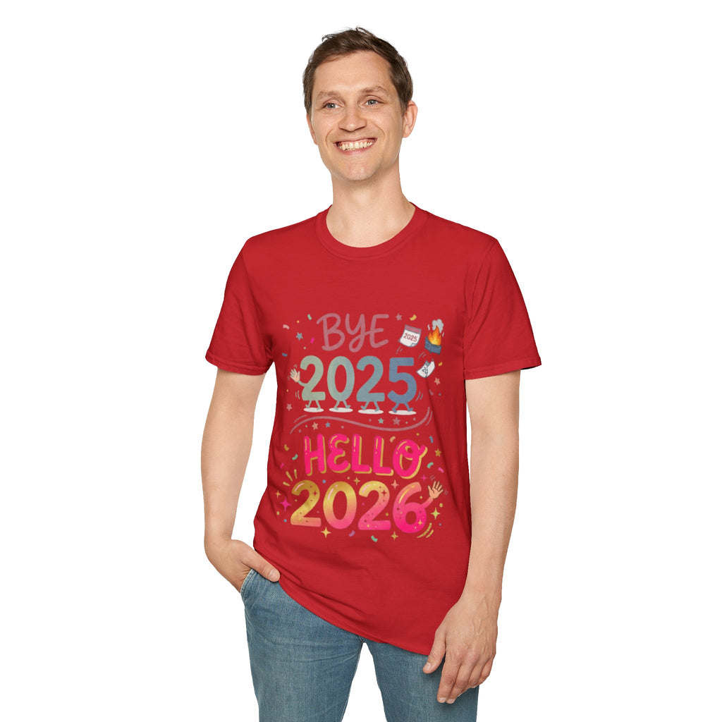 Trendy Urban Bye 2025 Hello 2026 T-Shirt