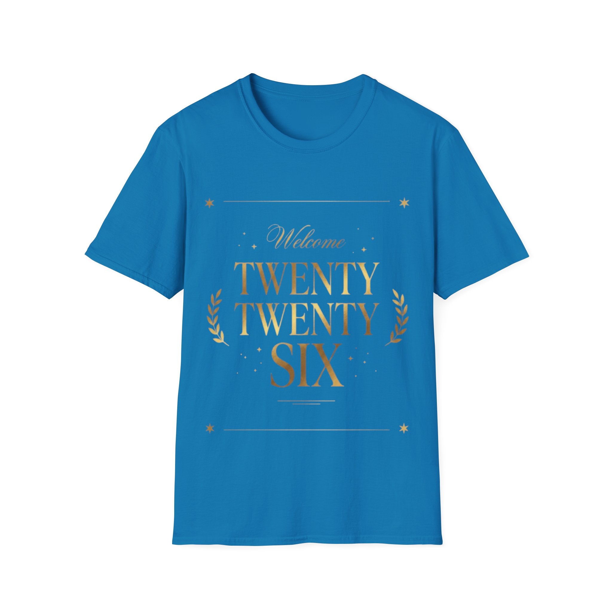 Trendy Urban 'Twenty Twenty Six' Gold Tee