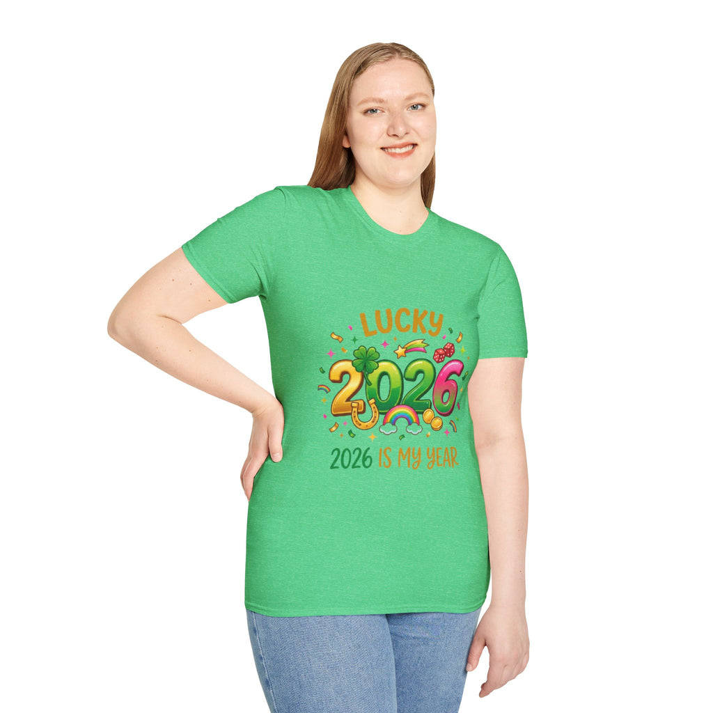 Lucky 2026 Streetwear T-Shirt - Trendy Urban Style