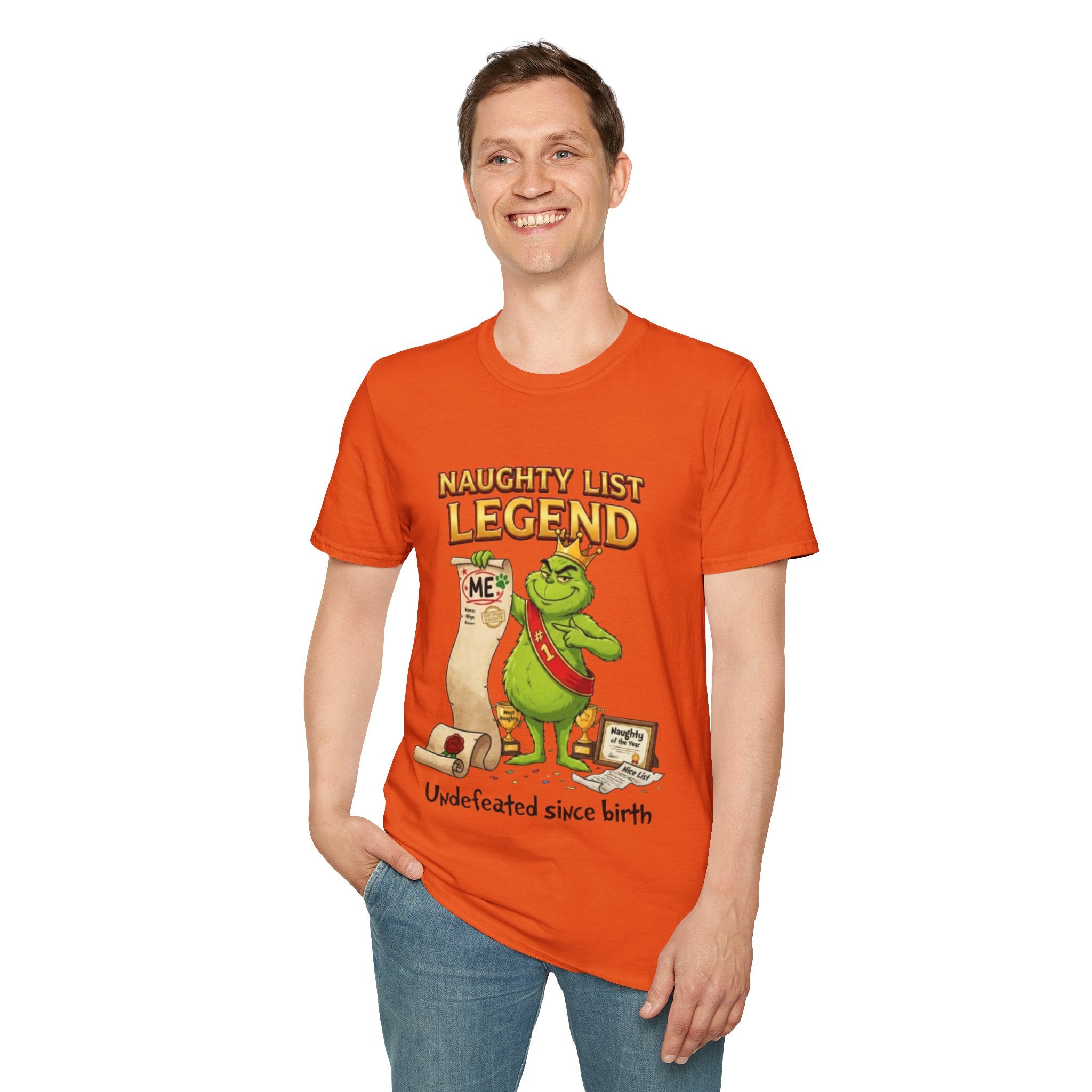 Naughty List Legend Tee | Funny Grinch Christmas T-shirt