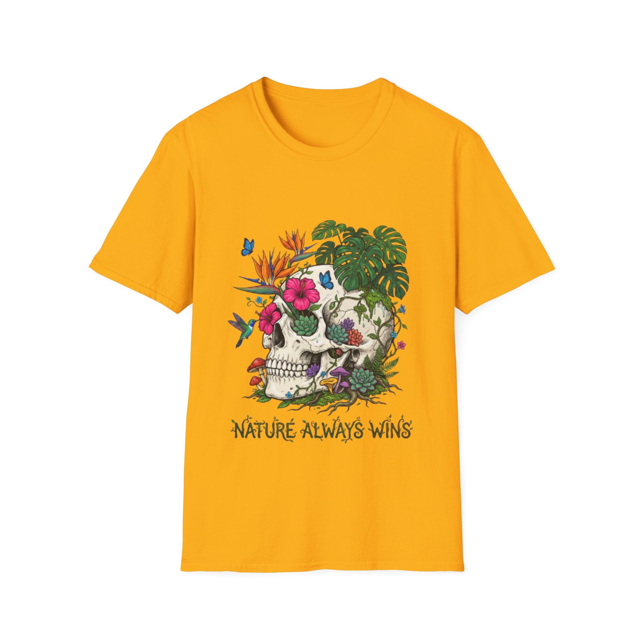 Nature Always Wins Skull Streetwear T-Shirt