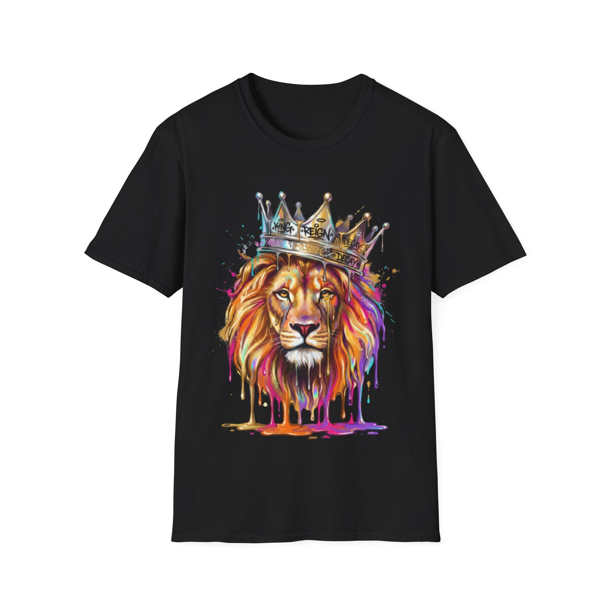 Vibrant Lion Streetwear Tee - Urban Art Vibes