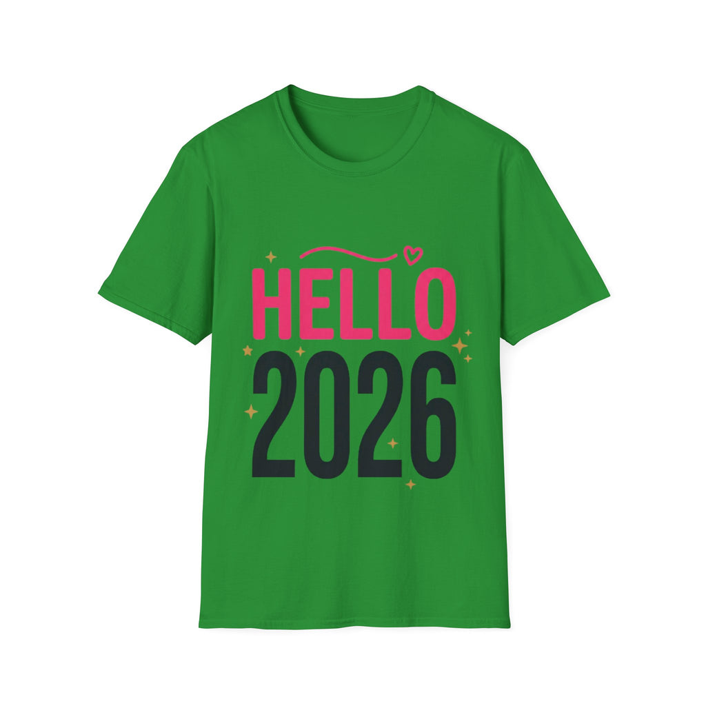 Hello 2026 New Year T-Shirt | Festive NYE Graphic Tee
