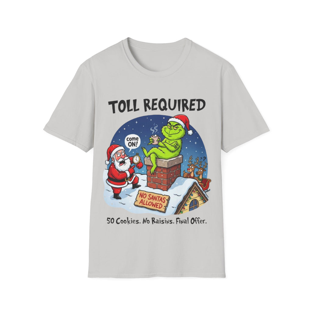Santa Blocked by Grinch Tee | Funny Grinch Christmas T-shirt