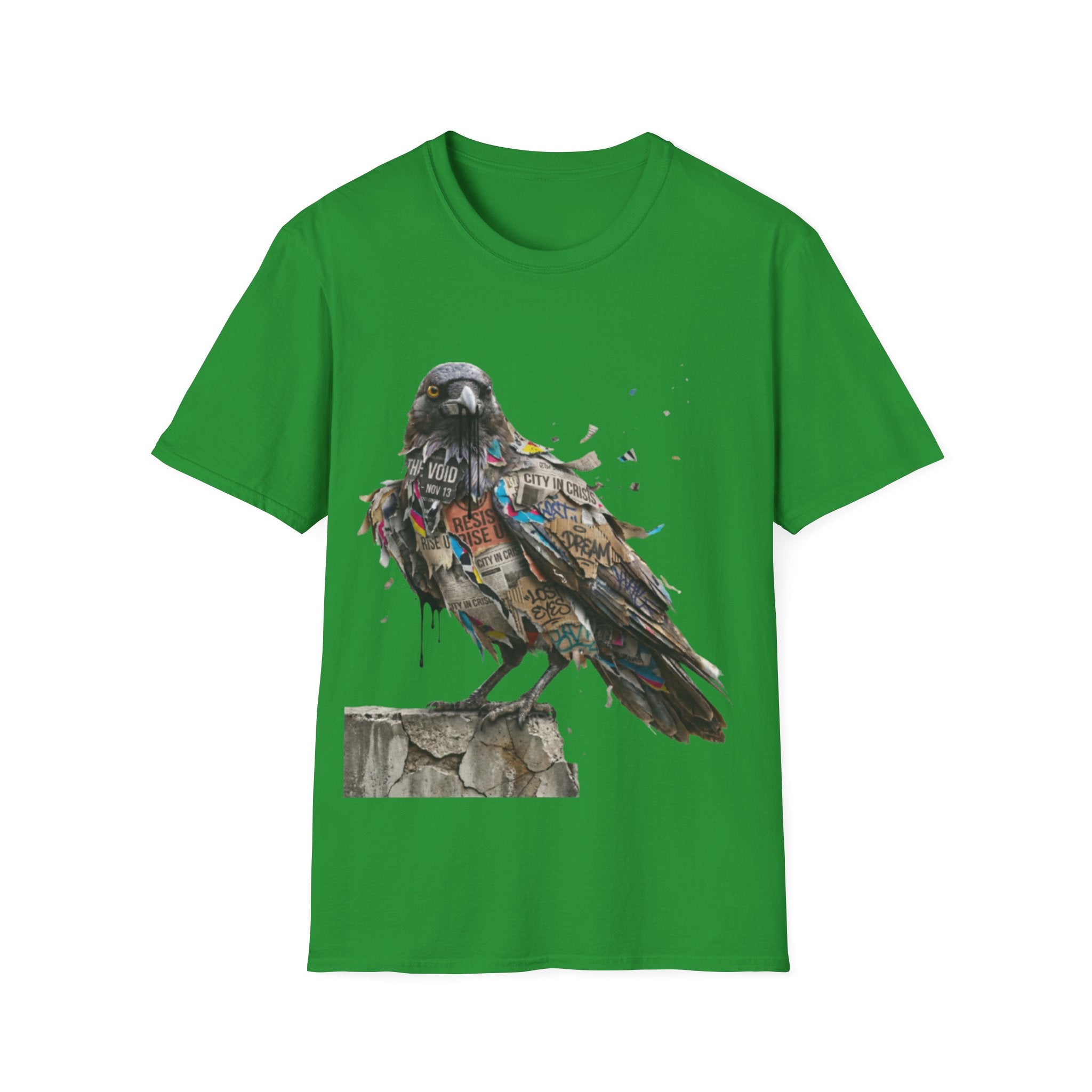 Urban Rebel Crow T-Shirt - Trendy Streetwear Style