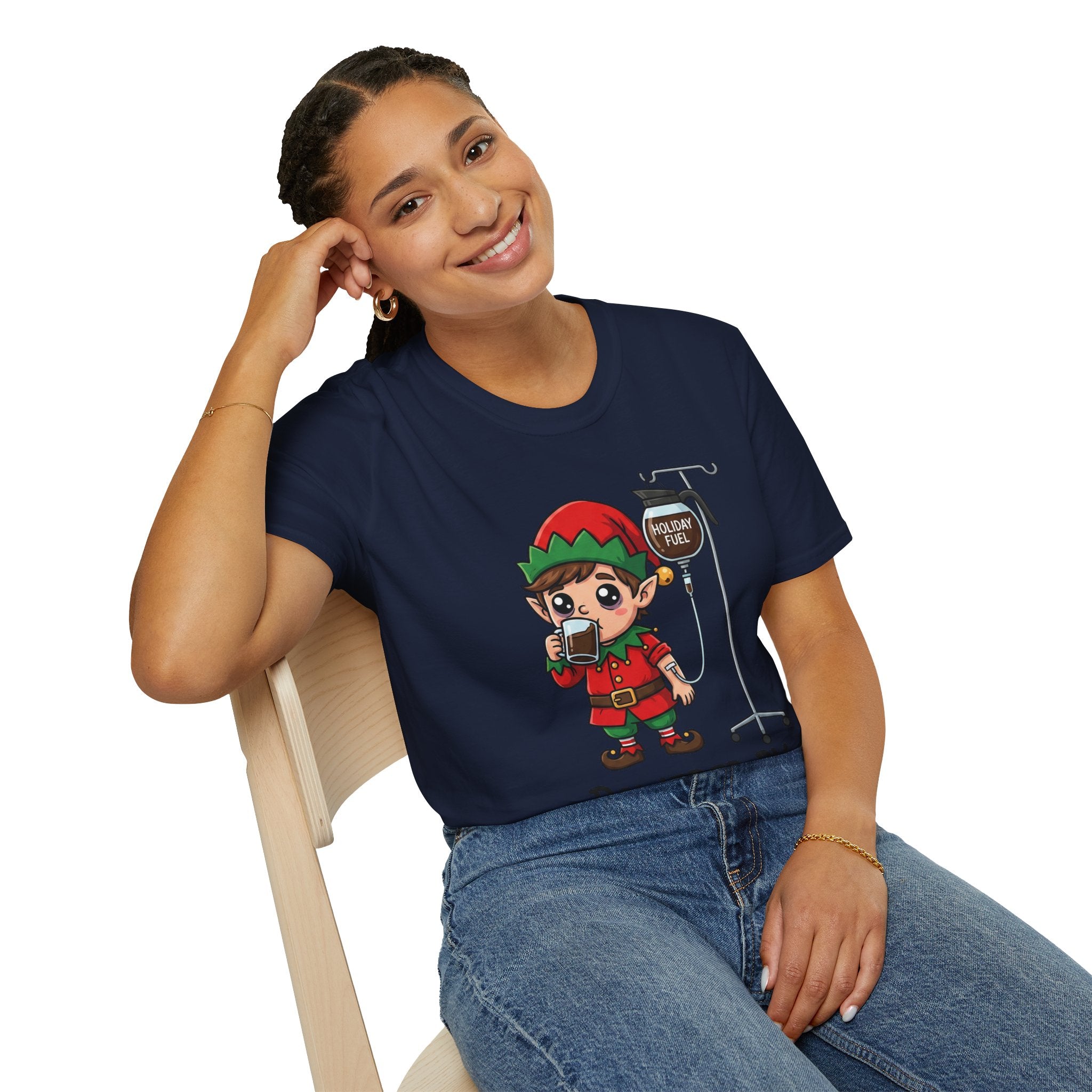 Christmas T-Shirt: Powerd by Holiday Anxiety