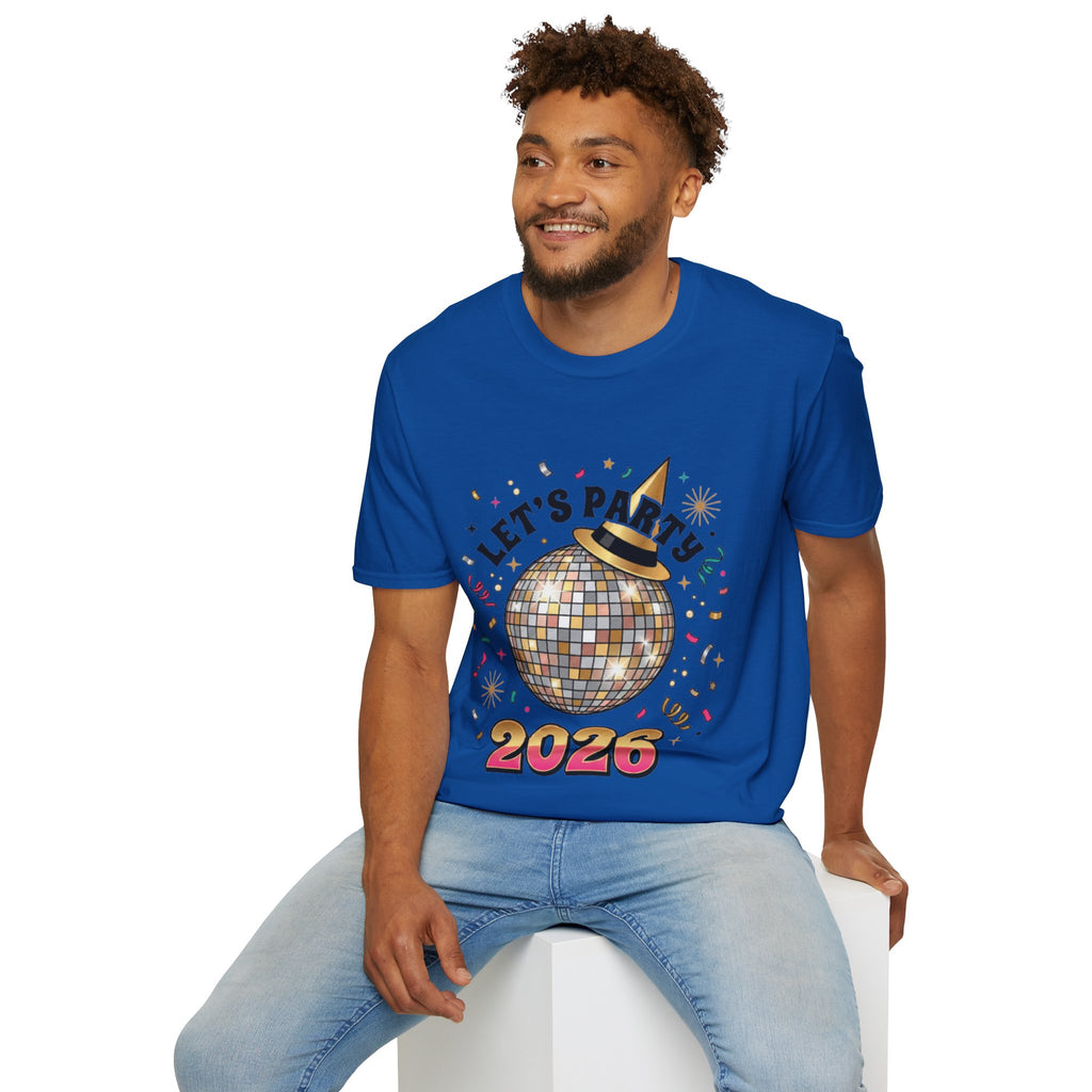 Trendy Let's Party 2026 Disco Ball Tee