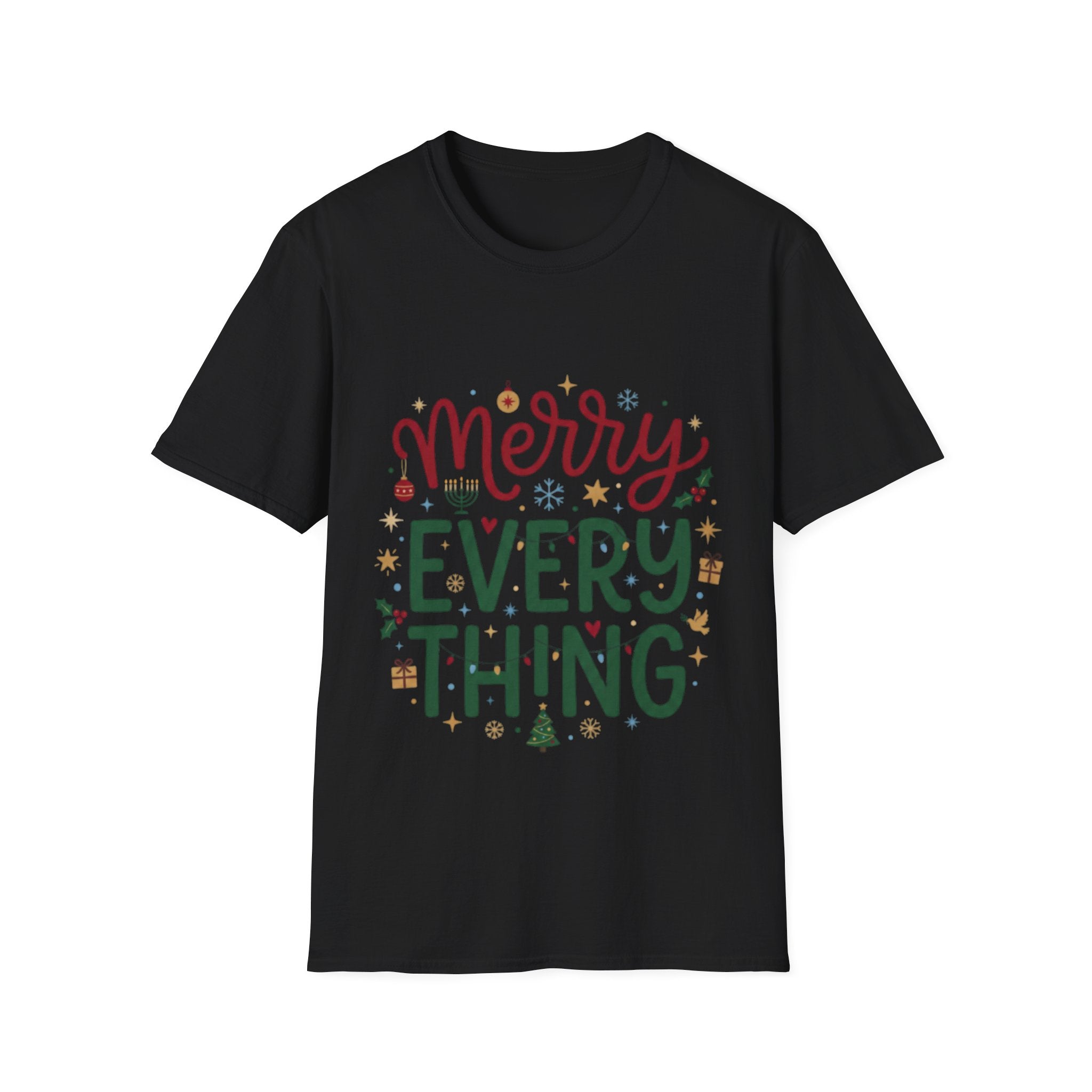 Trendy 'Merry Everything' Holiday T-Shirt