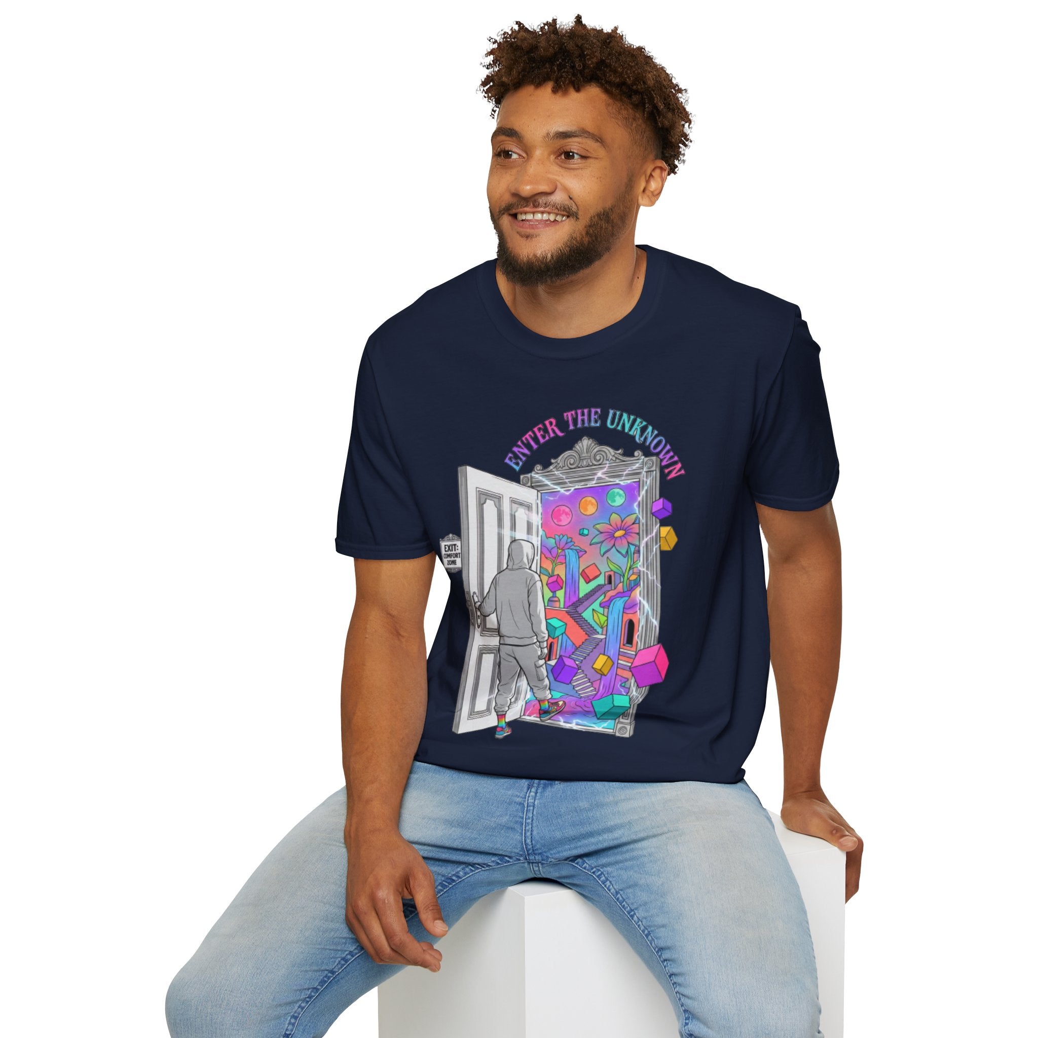 Trendy Streetwear 'Enter the Unknown' Tee