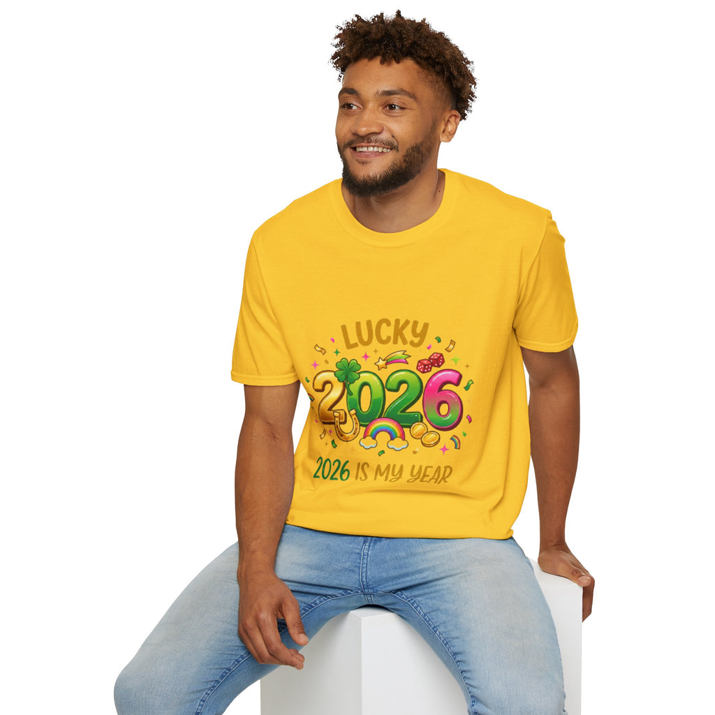 Lucky 2026 Streetwear T-Shirt - Trendy Urban Style