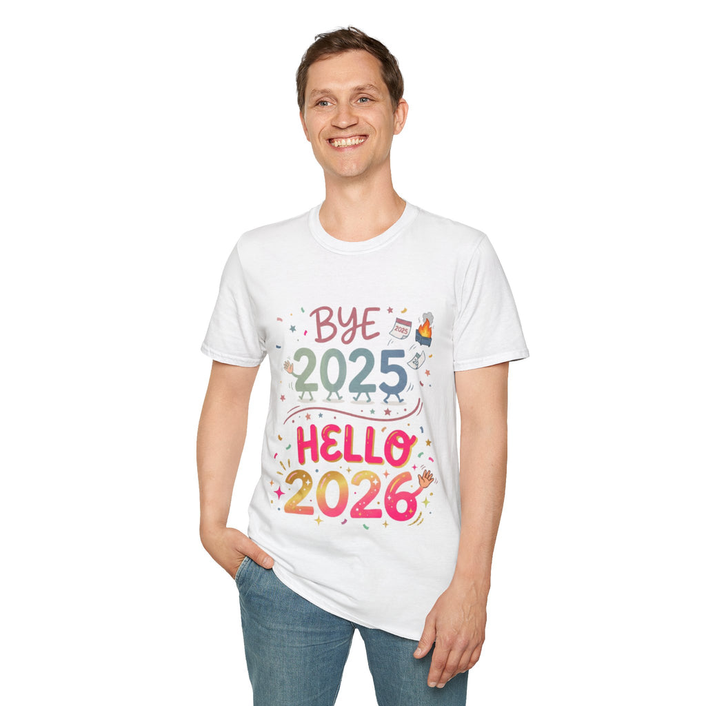 Trendy Urban Bye 2025 Hello 2026 T-Shirt