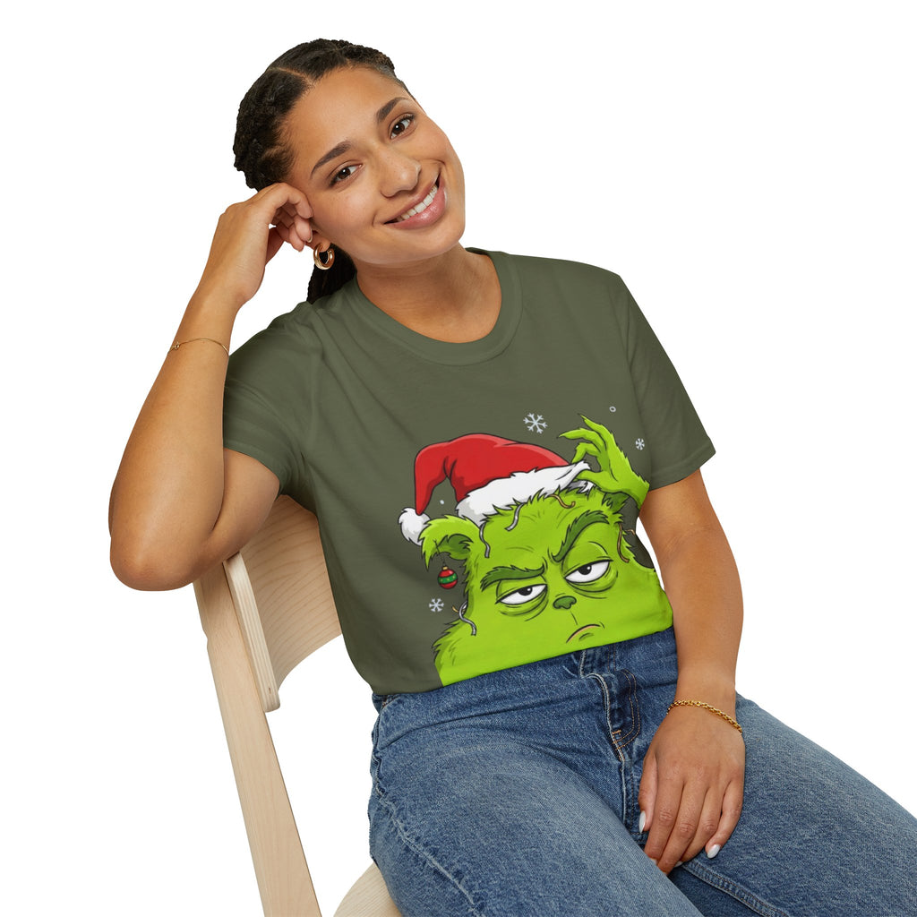 Grinch Holiday Mood T-shirt | Sarcastic Grinch Christmas Tee