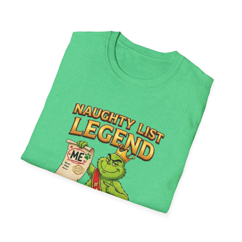 Naughty List Legend Tee | Funny Grinch Christmas T-shirt