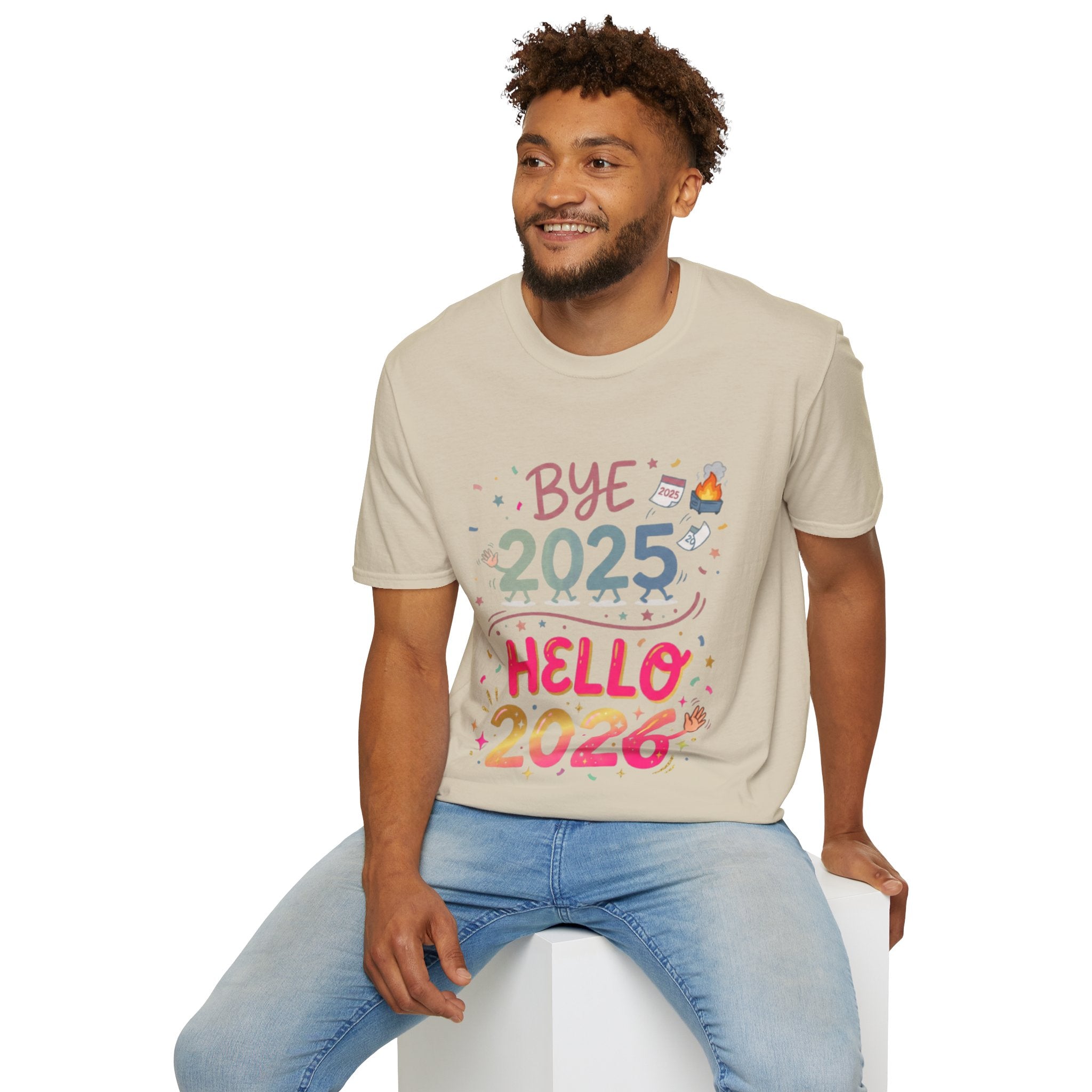 Trendy Urban Bye 2025 Hello 2026 T-Shirt