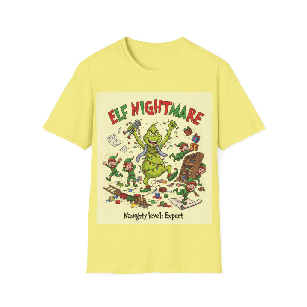 Grinch Elf Nightmare Tee | Funny Grinch Christmas Chaos T-shirt