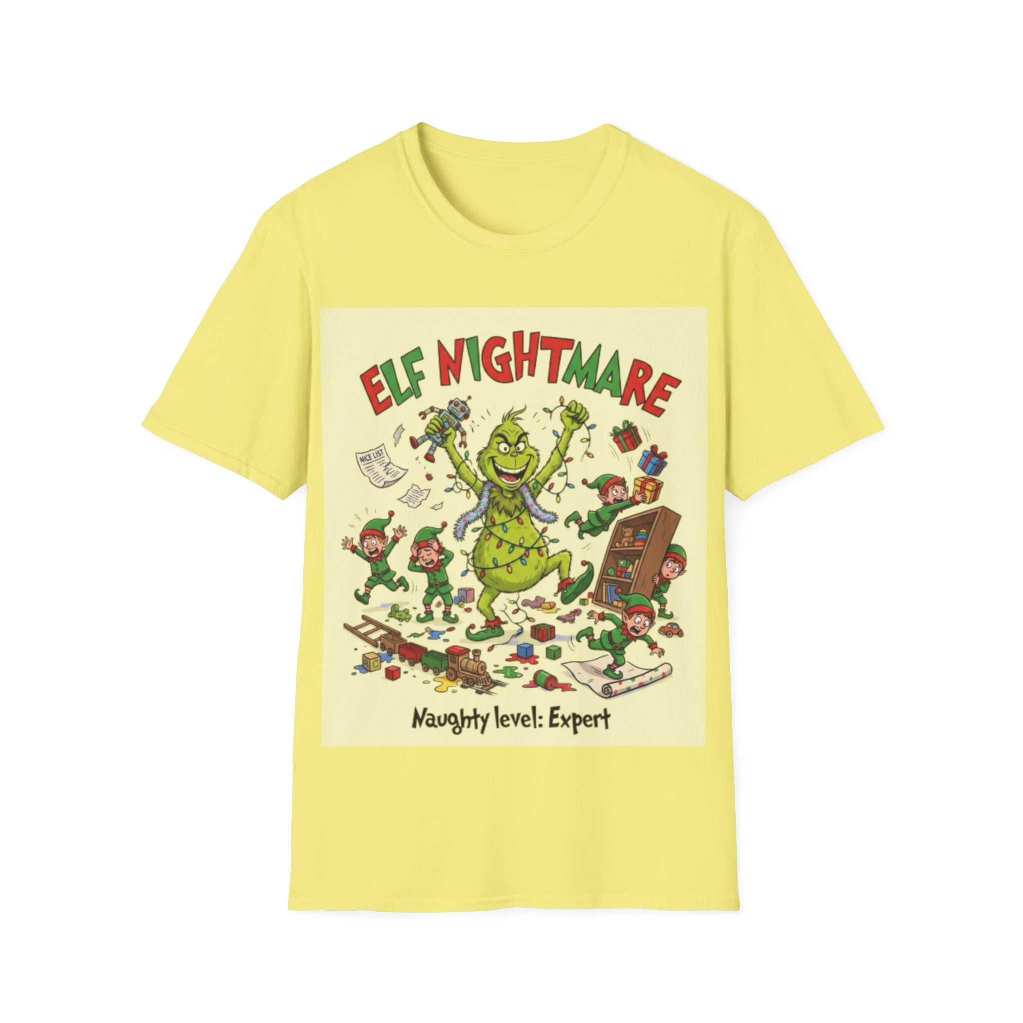 Grinch Elf Nightmare Tee | Funny Grinch Christmas Chaos T-shirt