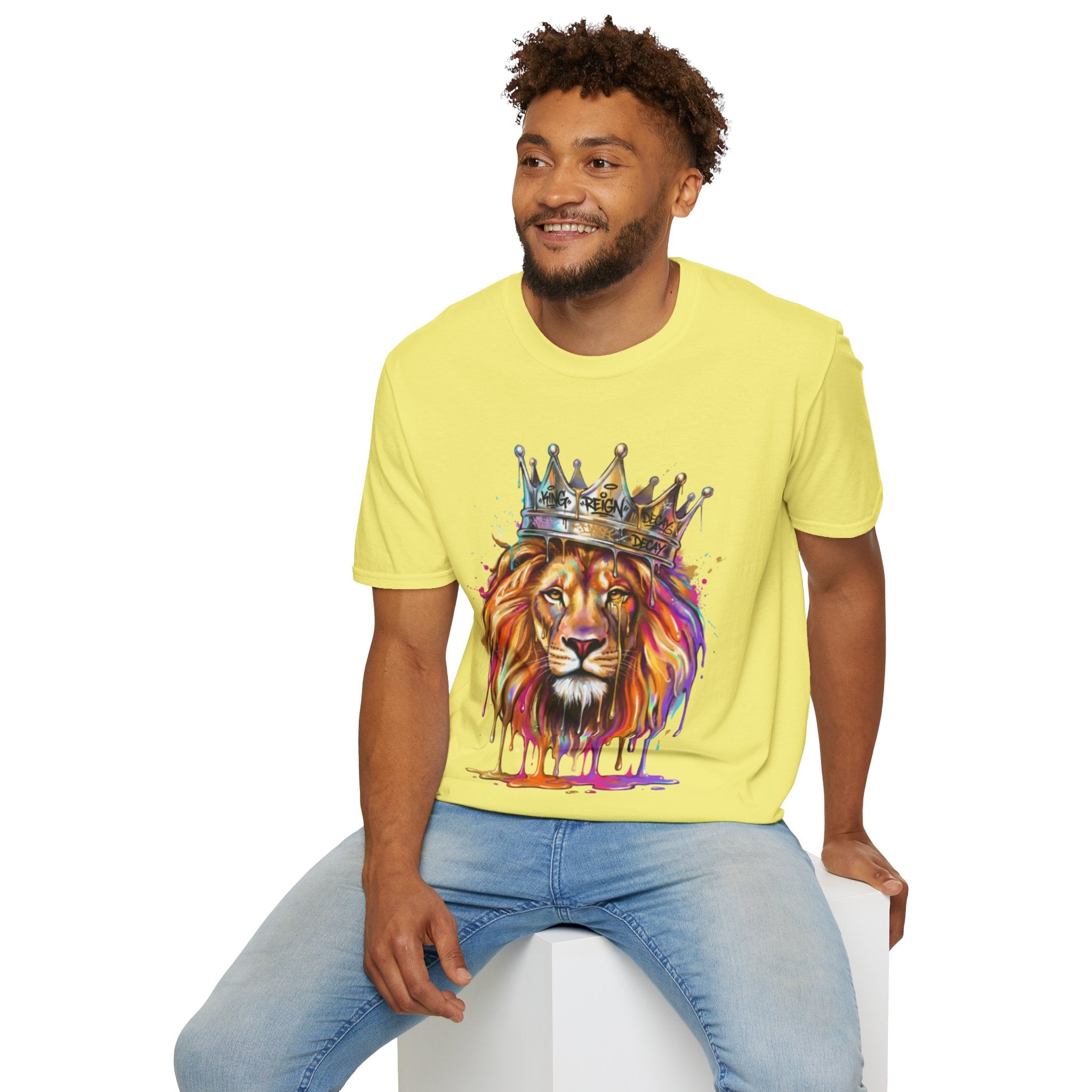 Vibrant Lion Streetwear Tee - Urban Art Vibes