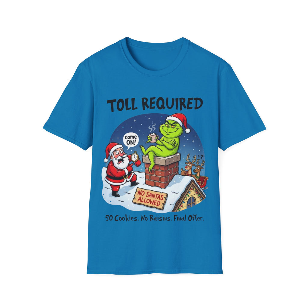 Santa Blocked by Grinch Tee | Funny Grinch Christmas T-shirt