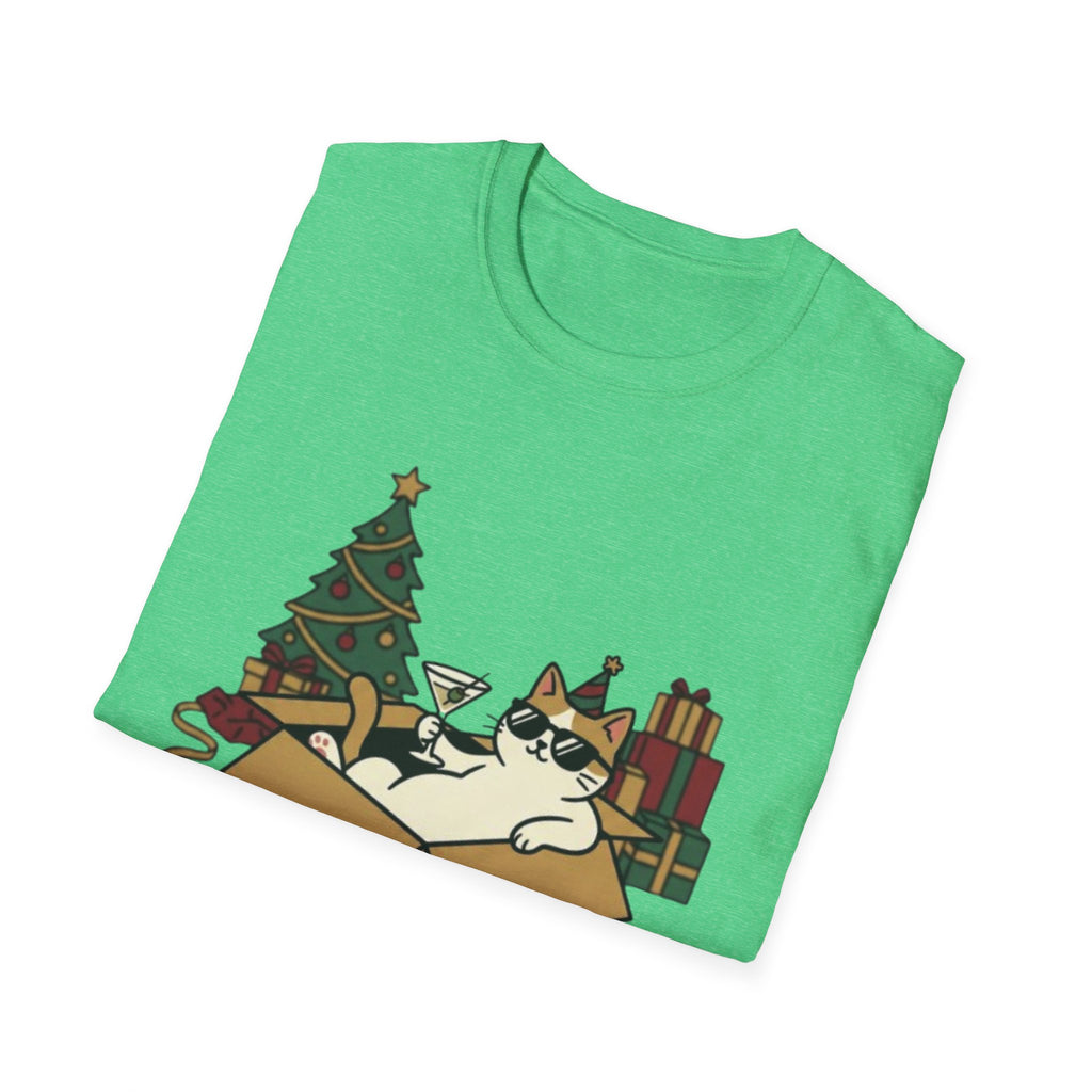 Cat Holiday Spirit Tee | Funny & Cool Christmas T-shirt