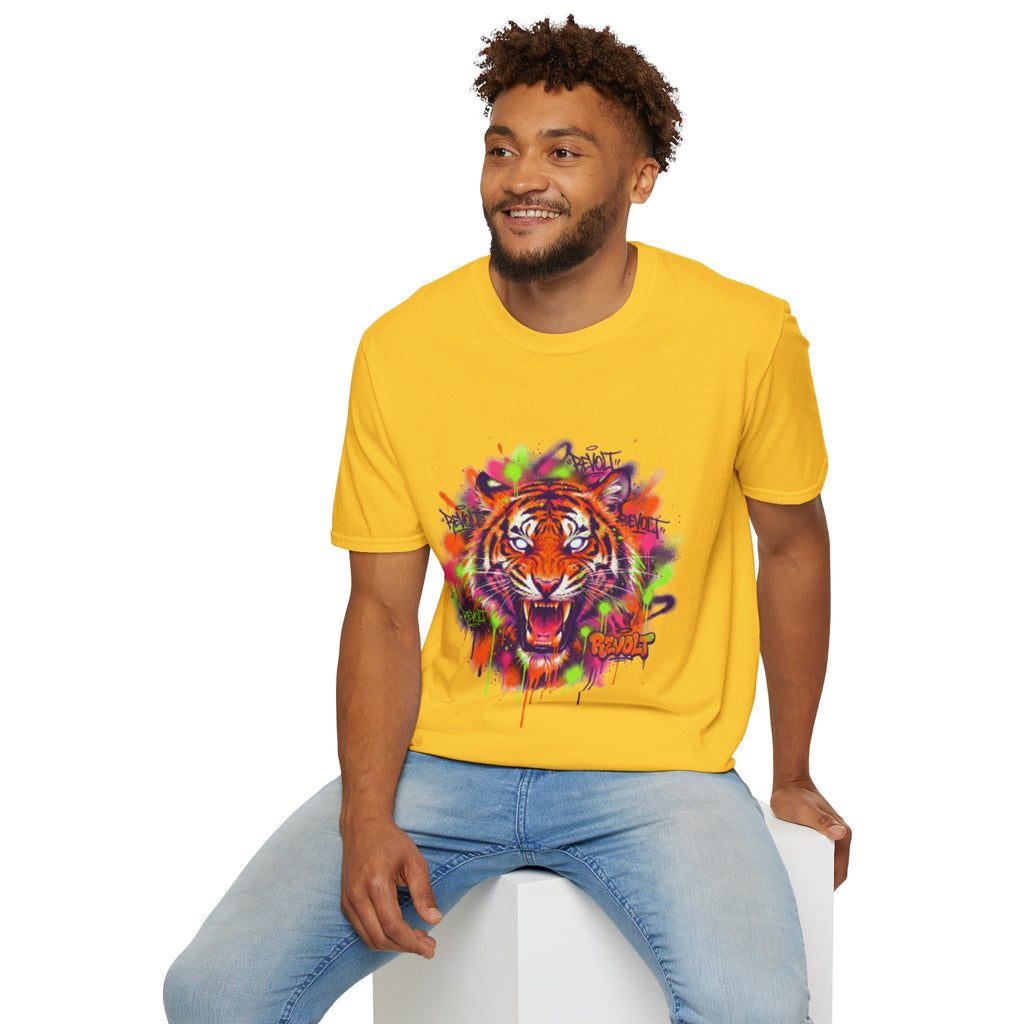 Trendy Urban Tiger Tee - Bold Streetwear Vibes