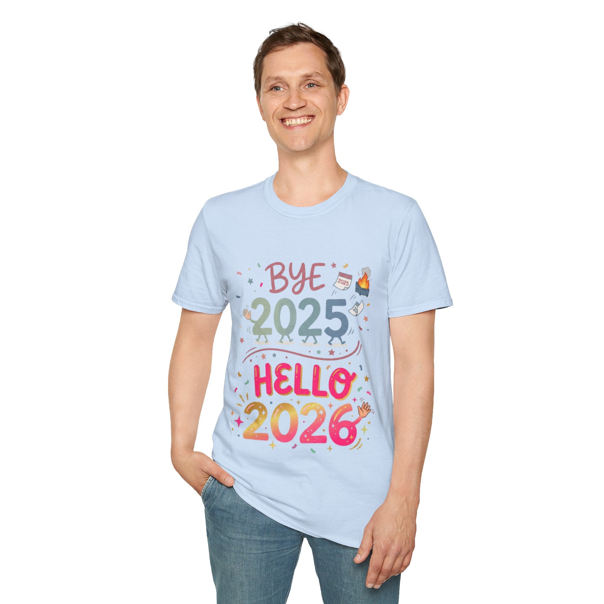 Trendy Urban Bye 2025 Hello 2026 T-Shirt