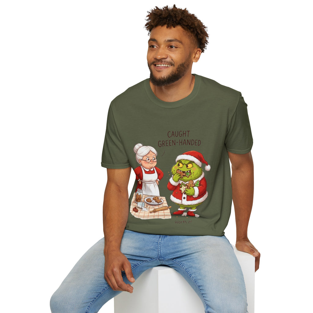 Grinch Cookie Thief T-shirt | Funny Holiday Baking Tee
