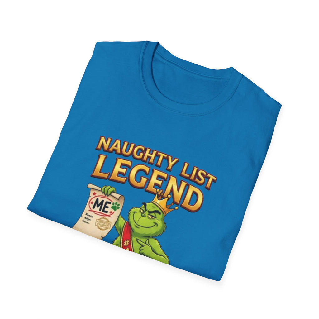 Naughty List Legend Tee | Funny Grinch Christmas T-shirt