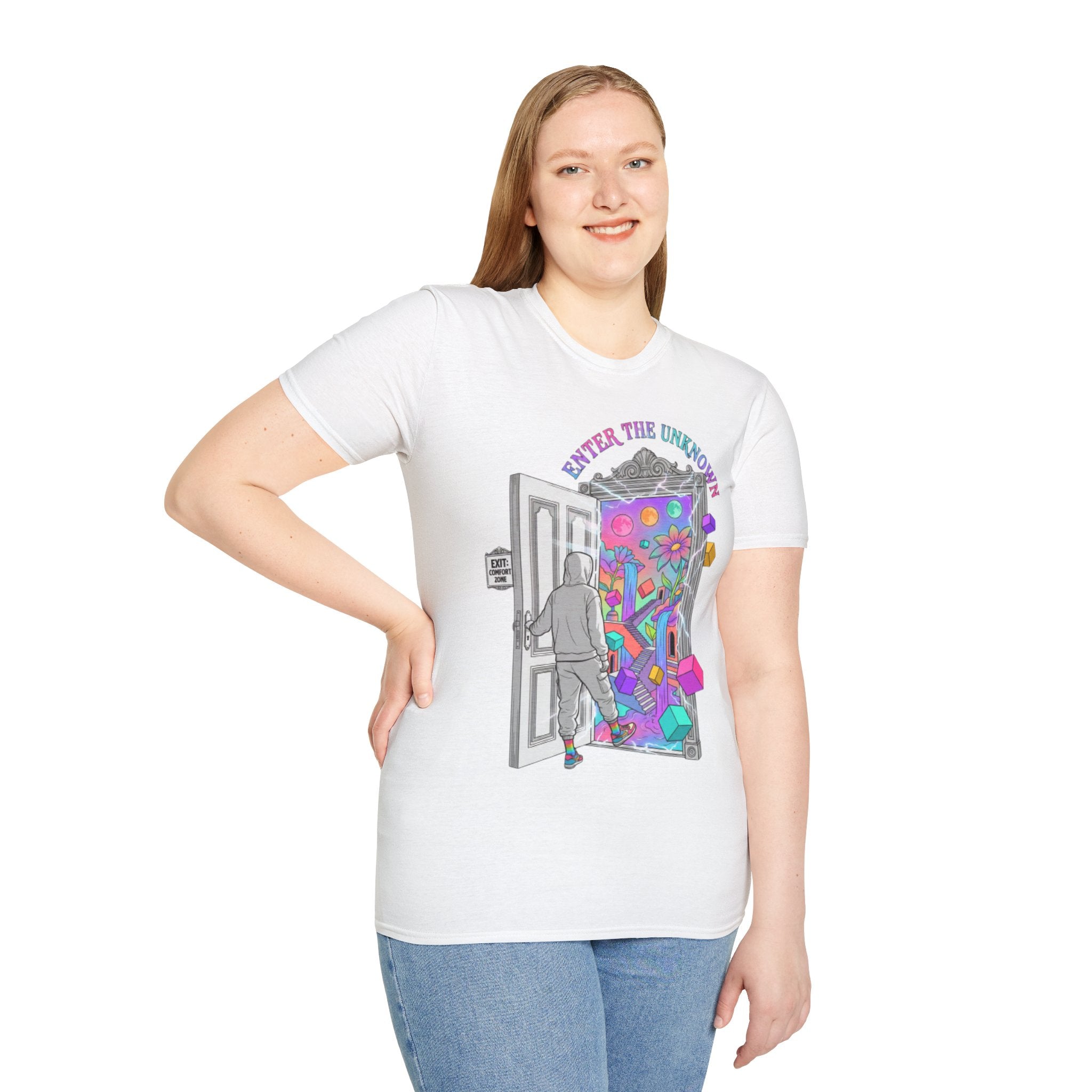 Trendy Streetwear 'Enter the Unknown' Tee