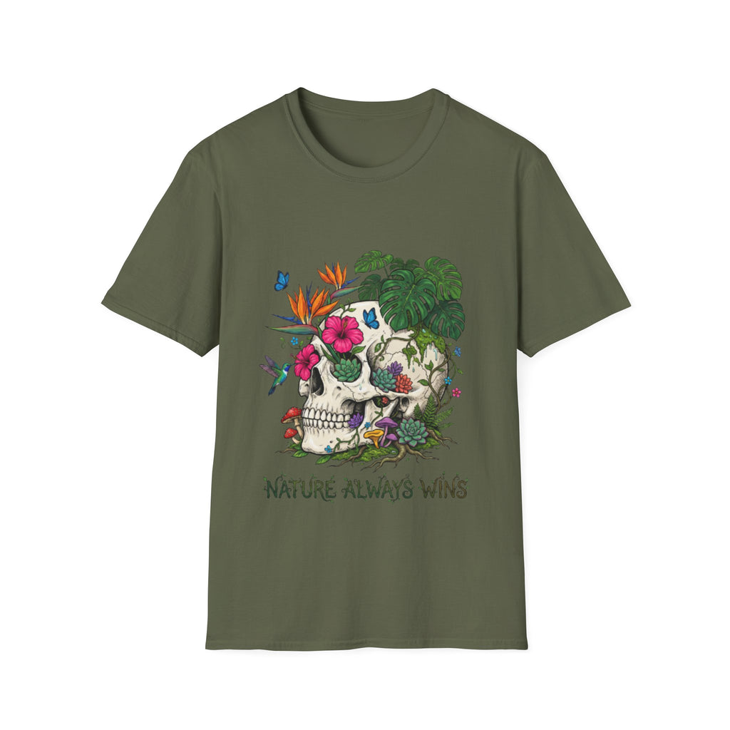 Nature Always Wins Skull Streetwear T-Shirt