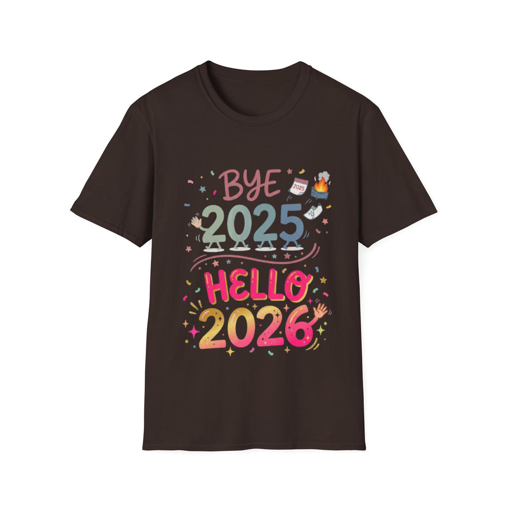 Trendy Urban Bye 2025 Hello 2026 T-Shirt
