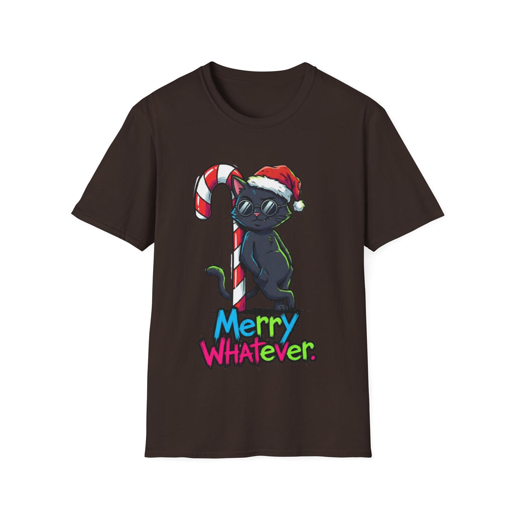 Christmas T-shirt: Merry Whatever Cat