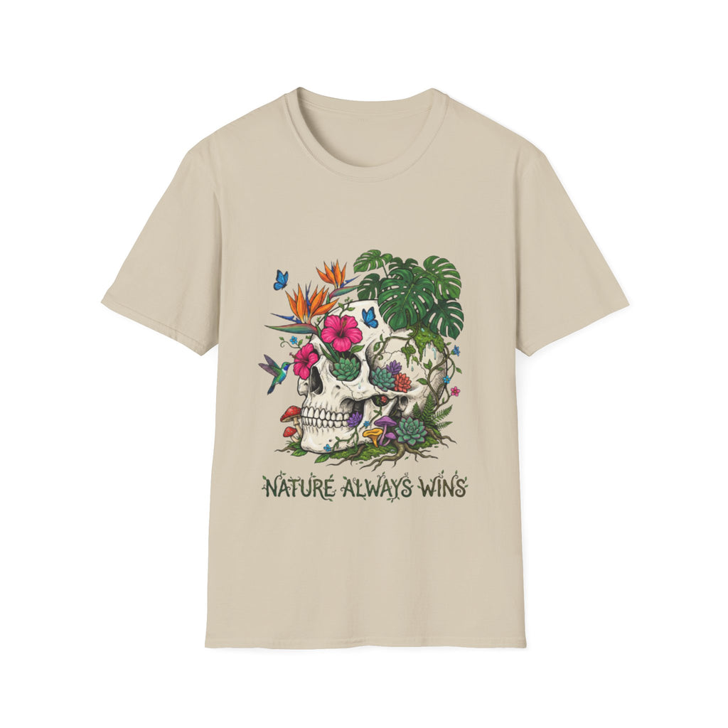 Nature Always Wins Skull Streetwear T-Shirt