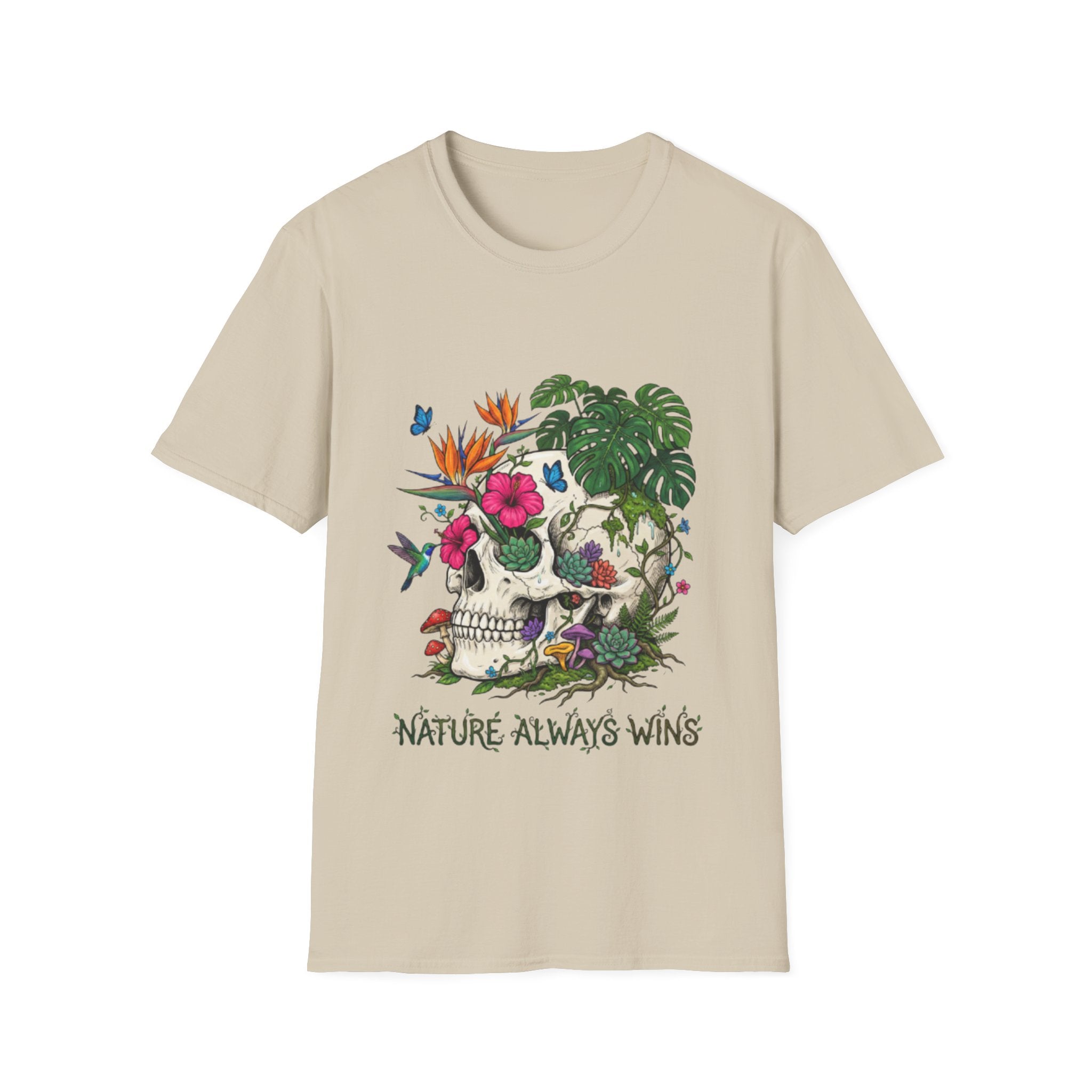 Nature Always Wins Skull Streetwear T-Shirt