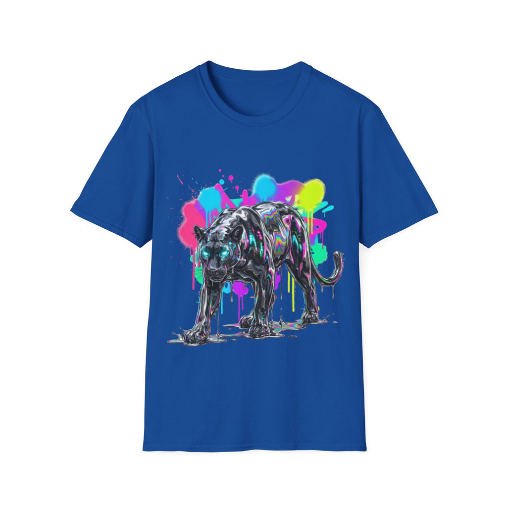 Neon Panther Streetwear Tee - Urban Trendy Vibes