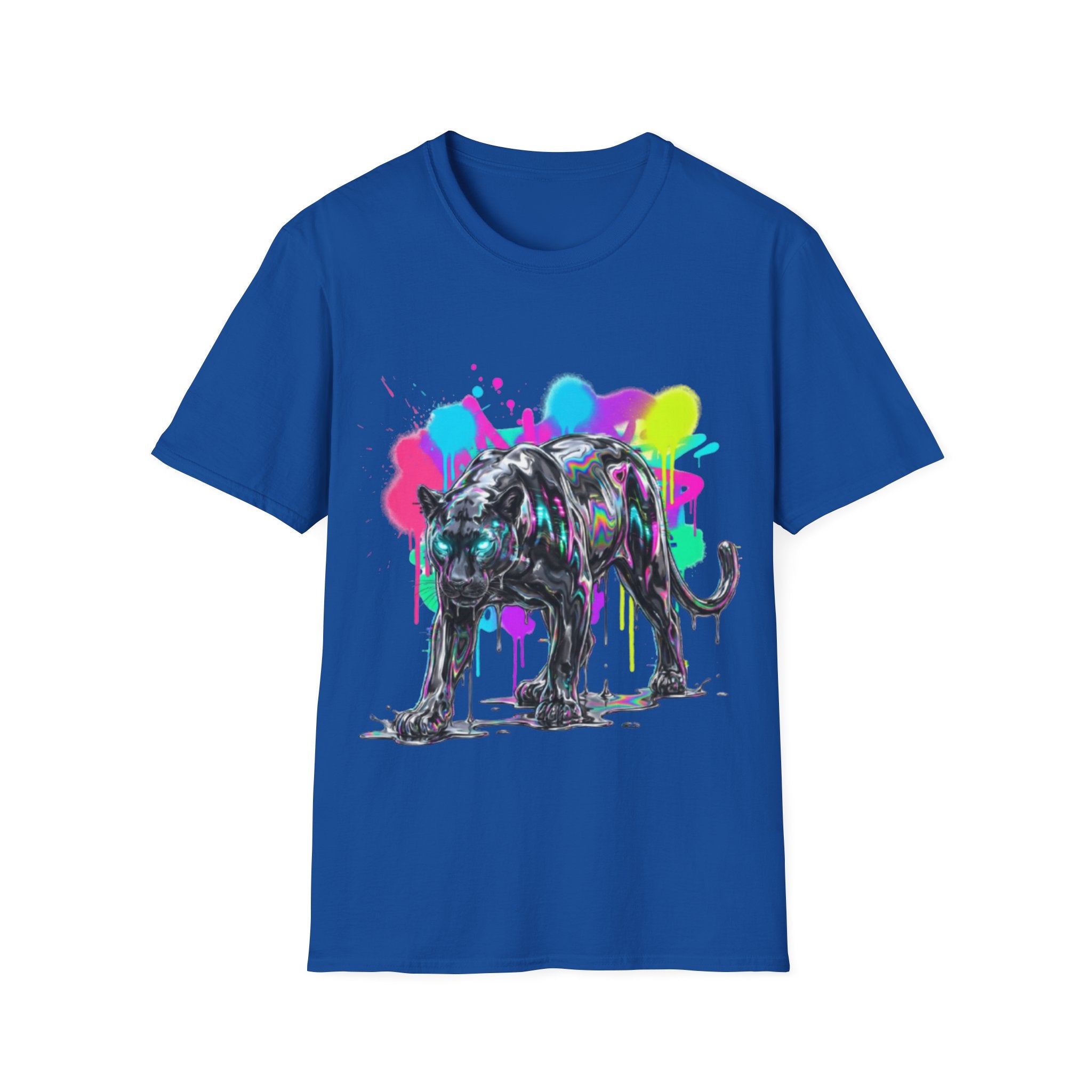 Neon Panther Streetwear Tee - Urban Trendy Vibes