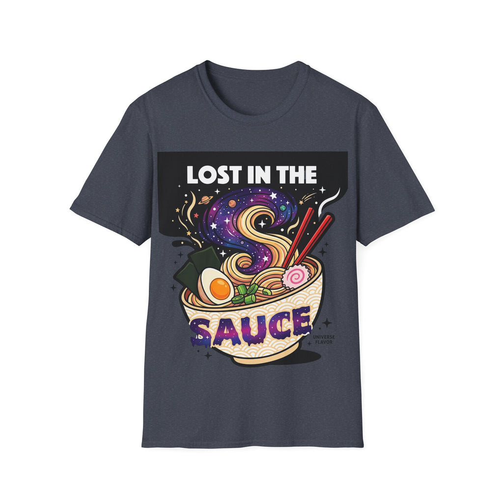Lost in the Sauce Ramen Graphic Tee | Cosmic Noodle Bowl Streetwear Shirt