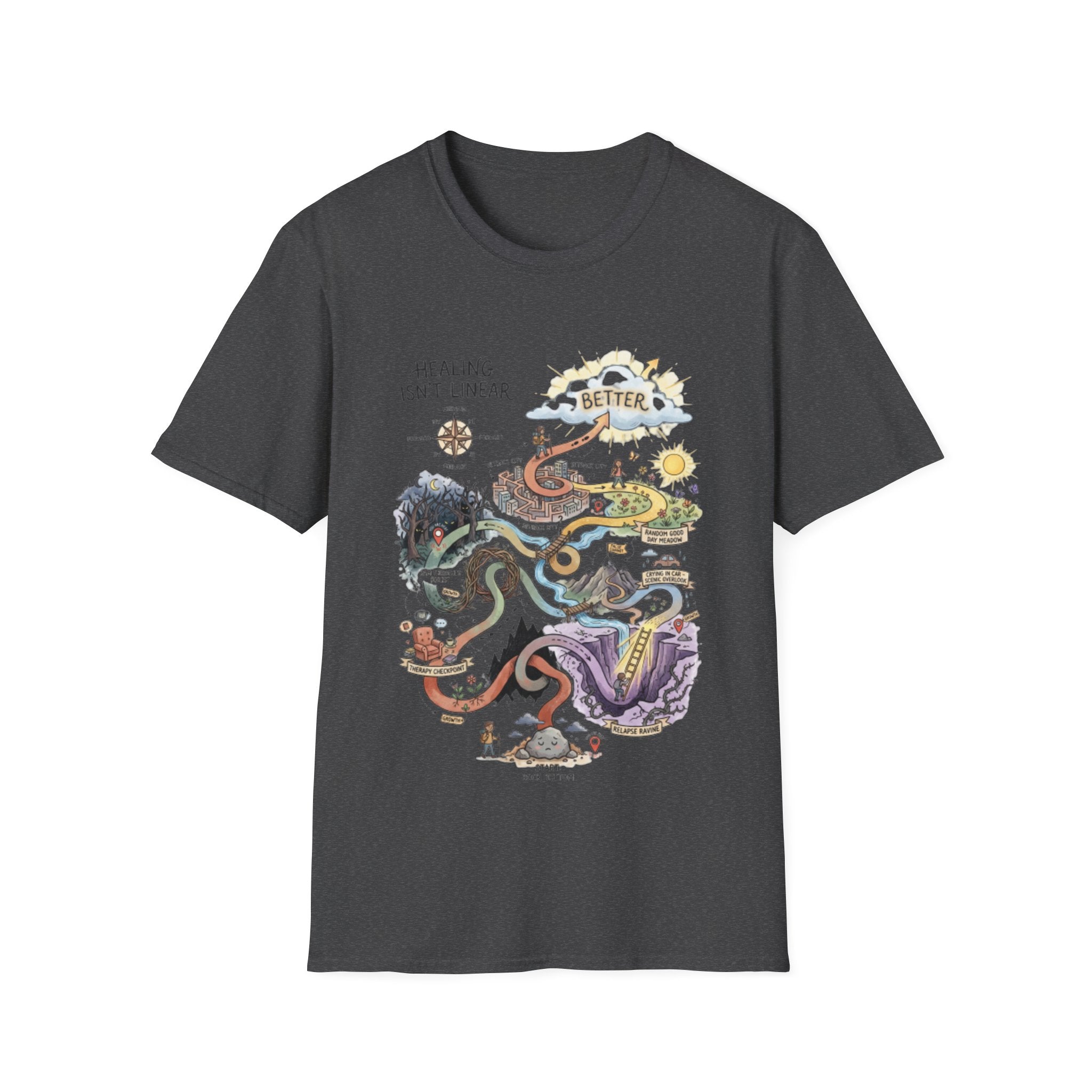 Healing Journey Streetwear Tee - Urban Trendy Design