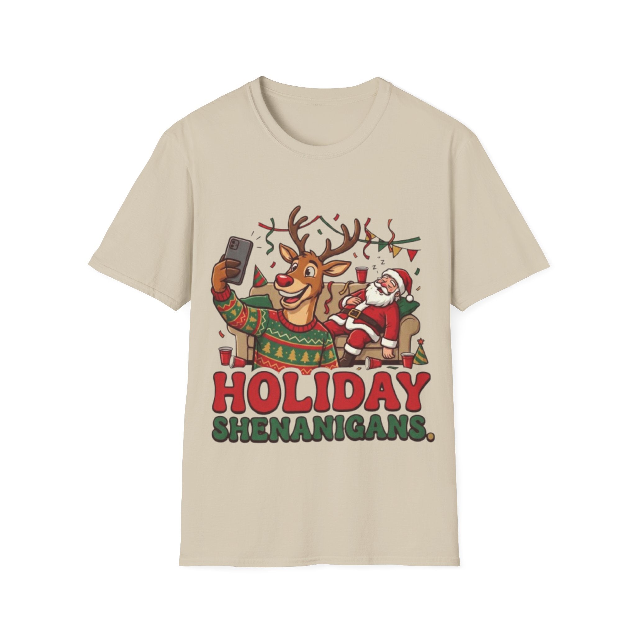 Holiday Shenanigans T-shirt | Funny Christmas Party Tee