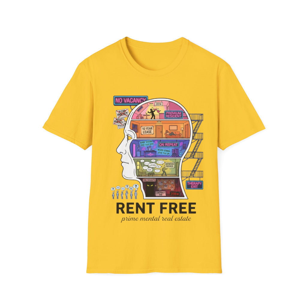 Rent Free Urban Tee - Trendy Streetwear Design