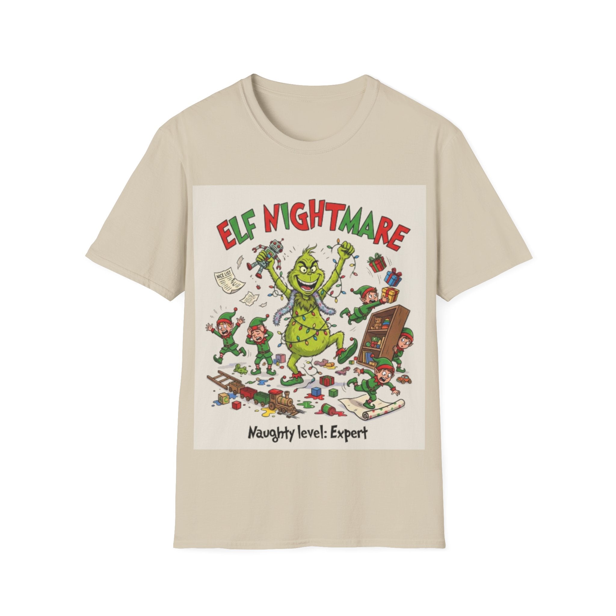 Grinch Elf Nightmare Tee | Funny Grinch Christmas Chaos T-shirt