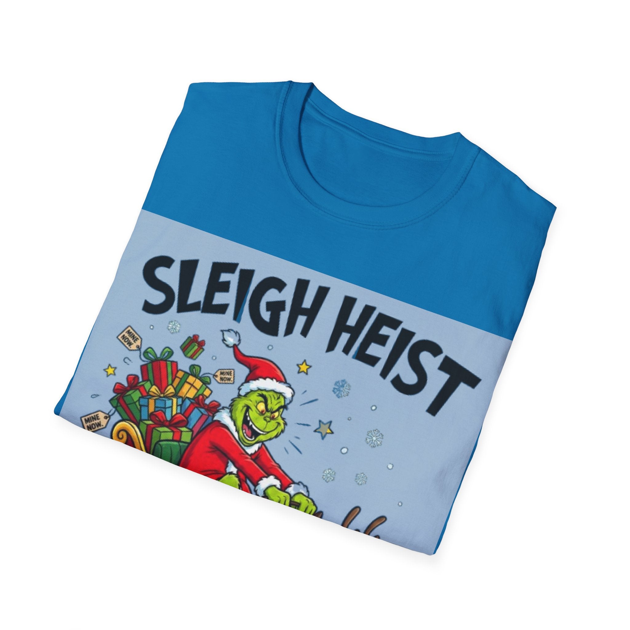 Grinch Sleigh Heist Tee | Funny Grinch Christmas Chaos T-shirt