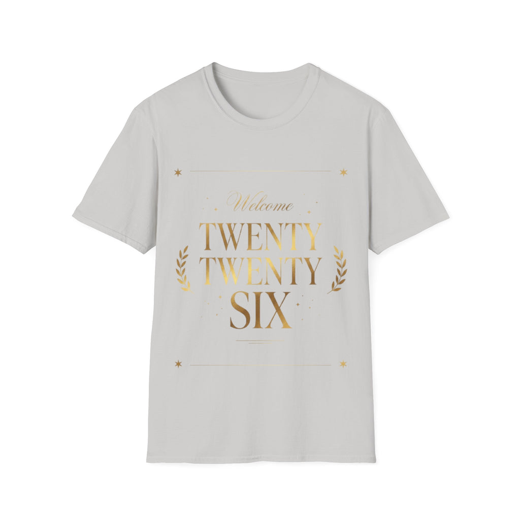 Trendy Urban 'Twenty Twenty Six' Gold Tee