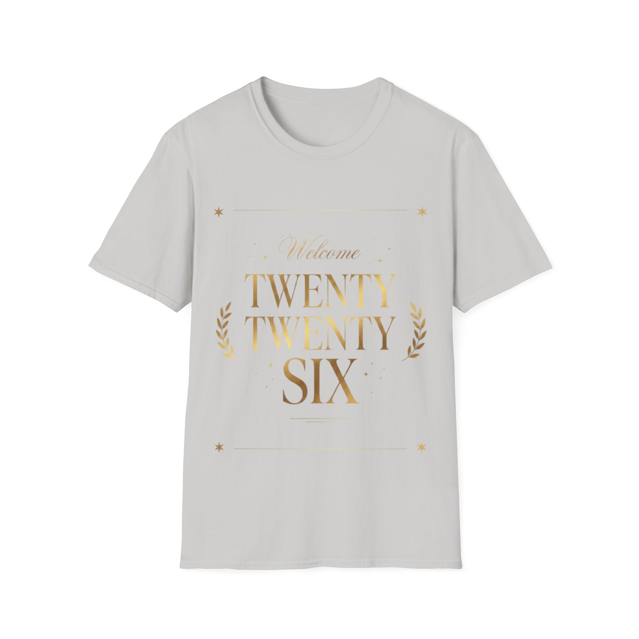 Trendy Urban 'Twenty Twenty Six' Gold Tee