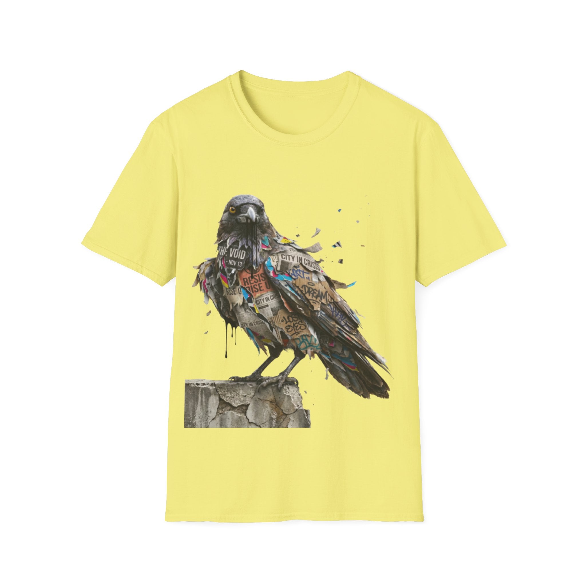 Urban Rebel Crow T-Shirt - Trendy Streetwear Style