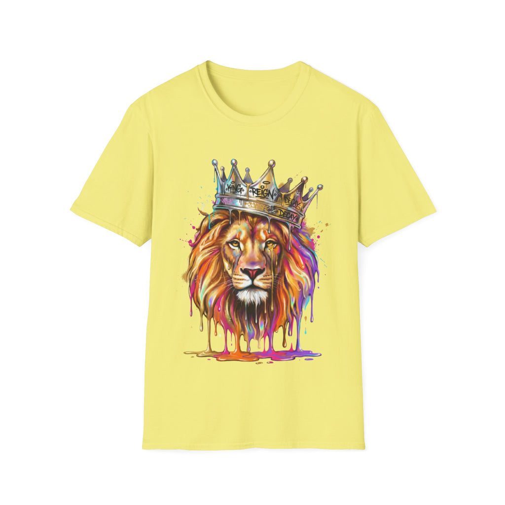 Vibrant Lion Streetwear Tee - Urban Art Vibes