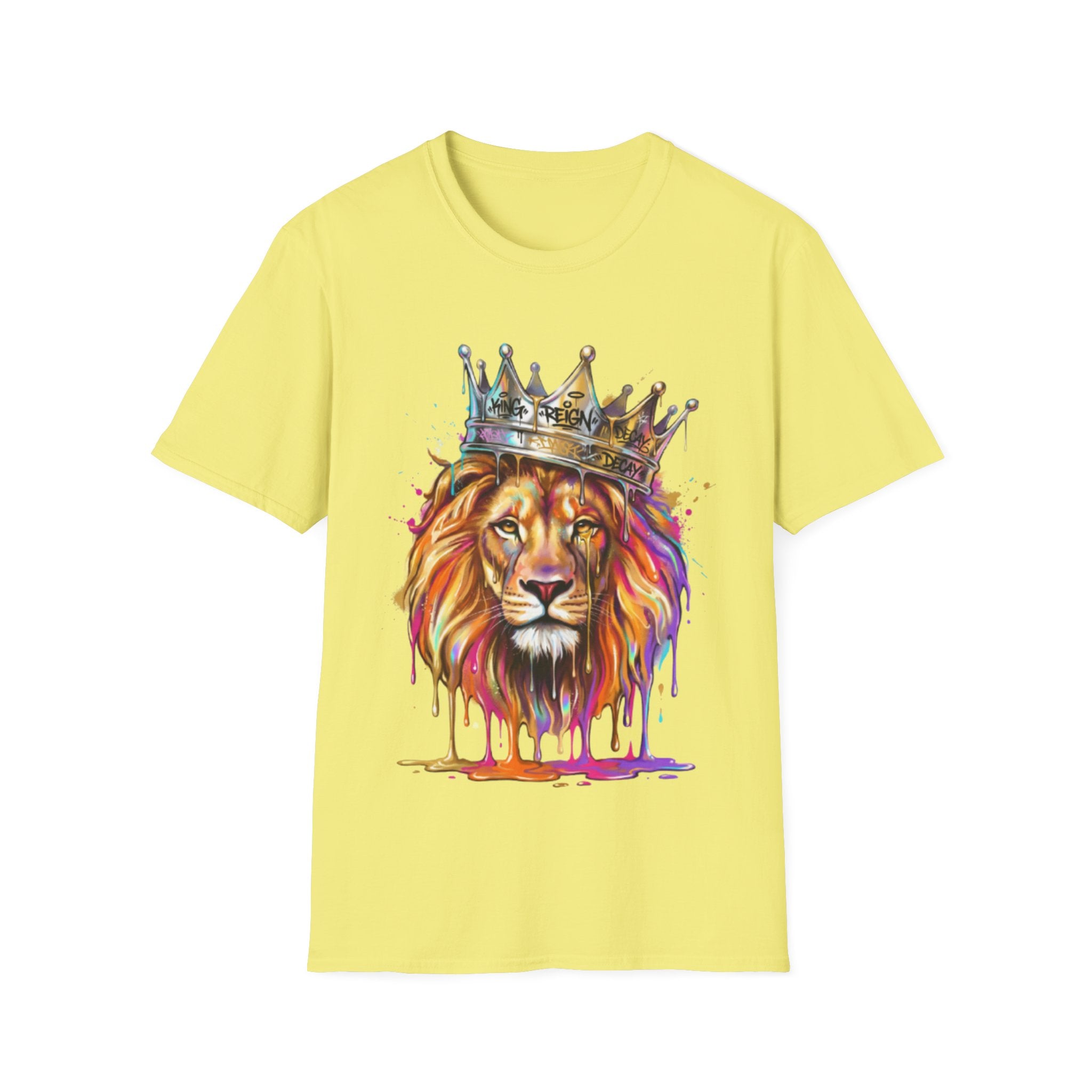 Vibrant Lion Streetwear Tee - Urban Art Vibes