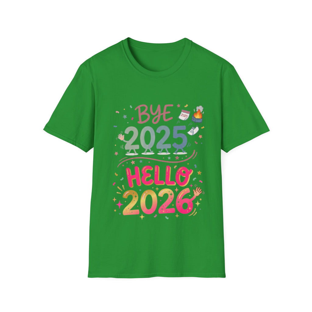 Trendy Urban Bye 2025 Hello 2026 T-Shirt