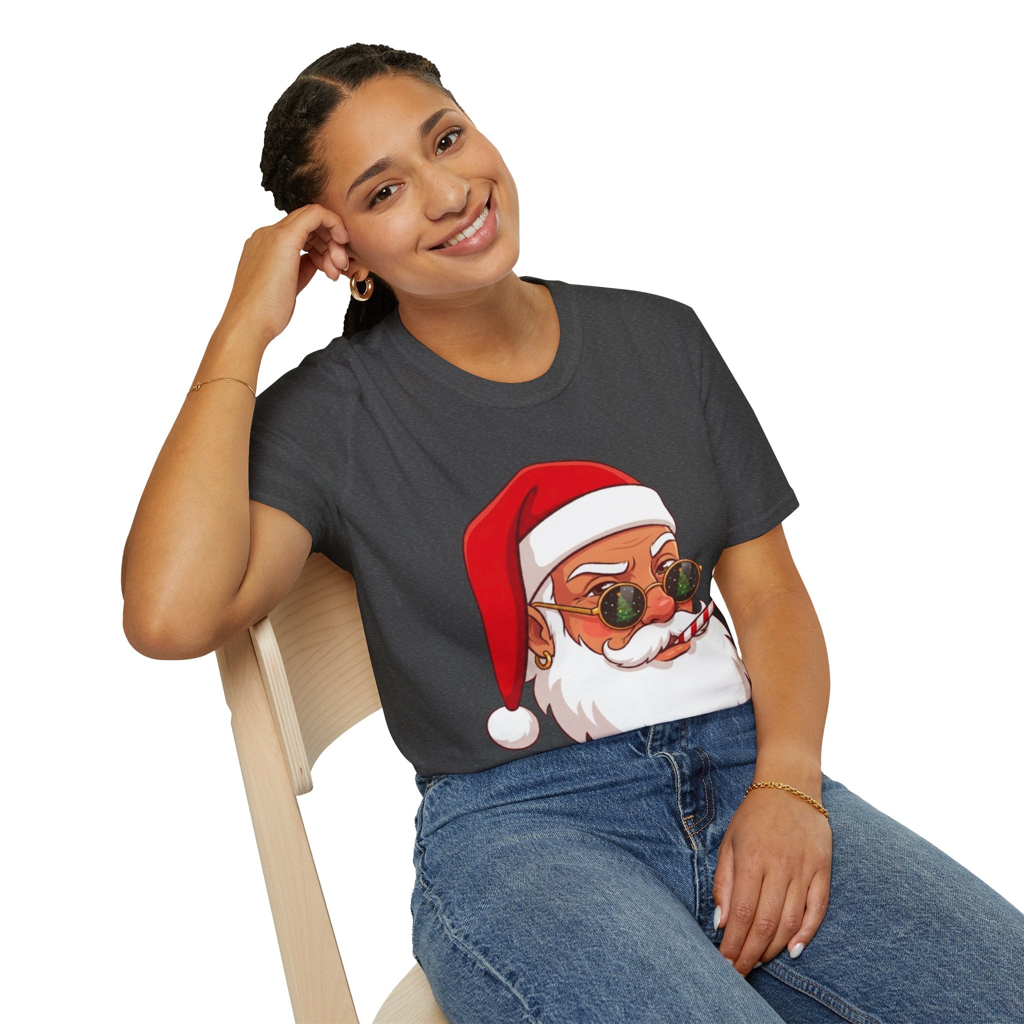 Stylish Santa Christmas Tee | Funny & Cool Holiday T-shirt