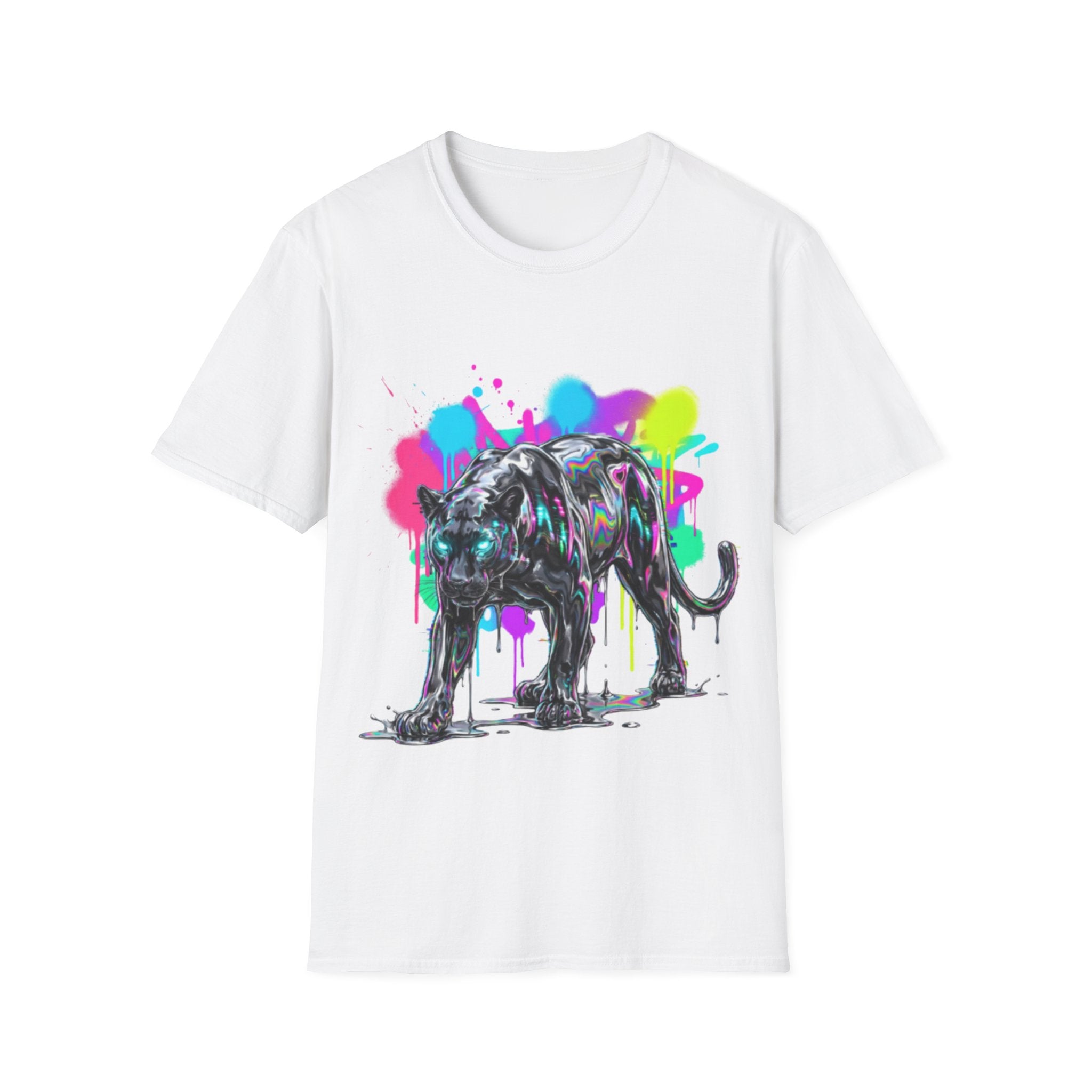 Neon Panther Streetwear Tee - Urban Trendy Vibes